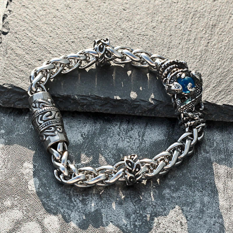 Serpent's Edge Men's Custom Gemstone Ring - HalleBeauty